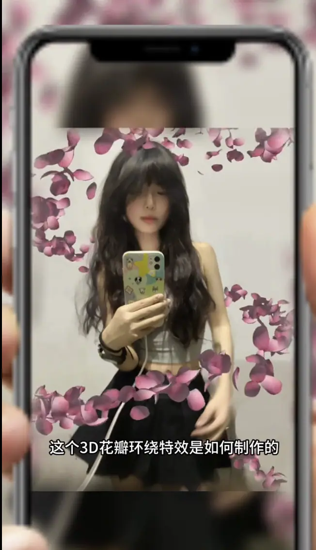 《剪映剪辑学习手册（持续更新 ing...》 1.3D 花瓣环绕特效案例 配图 1